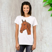 Pferdekopf Brown Farm Animal T-Shirt