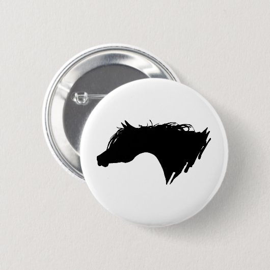 Pferdekopf Button (Vorne & Hinten)