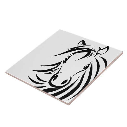 Pferdekopf Fliese (Seite)
