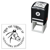 Pferdekopf "From the Library of" Buchname Permastempel (Beispiel)