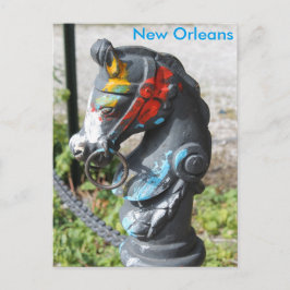 Pferdekopf Hitzewallung Post Colorful New Orleans Postkarte