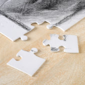 Pferdekopf Kohle zeichnend Pferdekunst Puzzle (Seite)