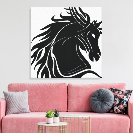 Pferdekopf Leinwanddruck (Insitu (Wohnzimmer))