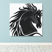 Pferdekopf Leinwanddruck (Insitu (Holzboden))