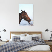 Pferdekopf Leinwanddruck (Insitu (Schlafzimmer))