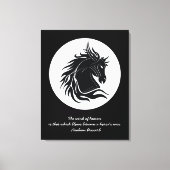 Pferdekopf Leinwanddruck (Vorderseite)