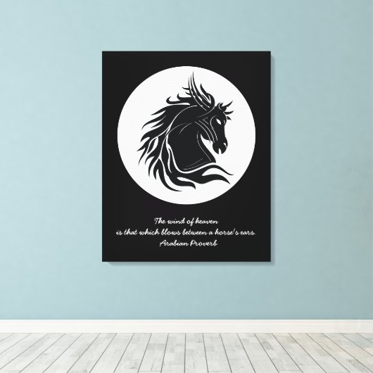 Pferdekopf Leinwanddruck (Insitu (Holzboden))