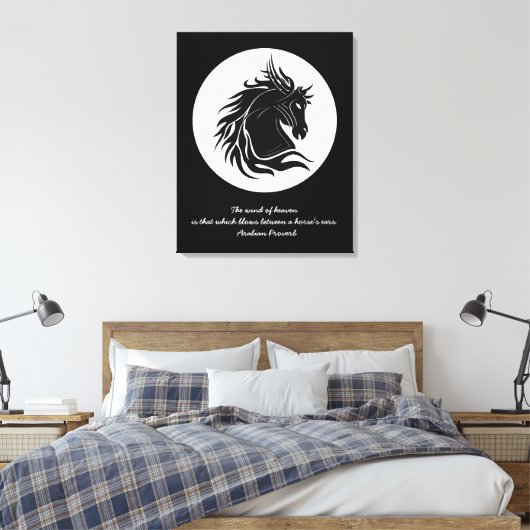 Pferdekopf Leinwanddruck (Insitu (Schlafzimmer))