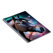 Pferdekopf mit Galaxy-Hintergrund Notizblock (Rechte Seite)