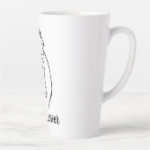 Pferdekopf mit Mane Latte Tasse (Rechts)