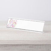 Pferdekopf Schreibtischnamensplakette (Vorderseite )