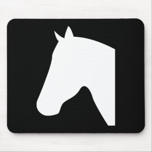 Pferdekopf-Silhouetten1 Mousepad