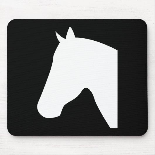 Pferdekopf-Silhouetten1 Mousepad (Vorne)
