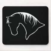 Pferdekopf Siloquette MOUSEPAD (Vorne)