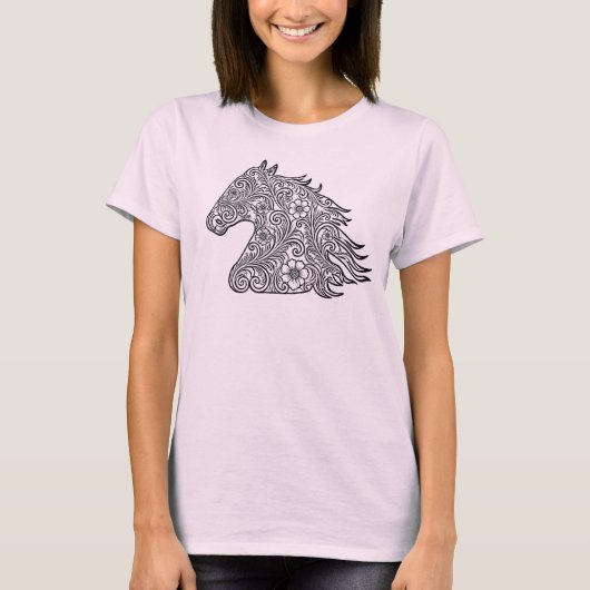 Pferdekopf-T-Shirt T-Shirt (Vorderseite)