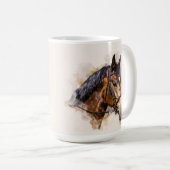 Pferdekopf-Tasse Kaffeetasse (VorderseiteRechts)