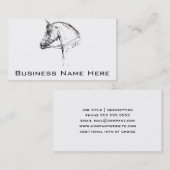 Pferdekopf Visitenkarte (Vorne/Hinten)
