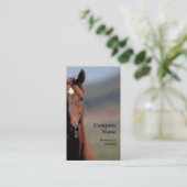 Pferdekopf-Visitenkarte Visitenkarte (Stehend Vorderseite)