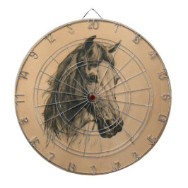 Pferdekopf (von Heywood Hardy) Dartscheibe