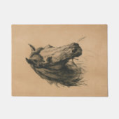 Pferdekopf (von Heywood Hardy) Fußmatte (Vorderseite)