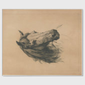 Pferdekopf (von Heywood Hardy) Geschenkpapier (Flach)