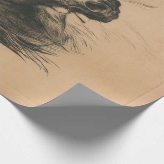 Pferdekopf (von Heywood Hardy) Geschenkpapier (Ecke)