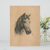 Pferdekopf (von Heywood Hardy) Karte (Stehend Vorderseite)