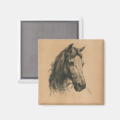 Pferdekopf (von Heywood Hardy) Magnet (Vorderseite/Rückseite)