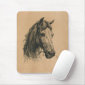 Pferdekopf (von Heywood Hardy) Mousepad (Mit Mouse)