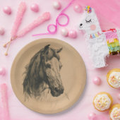 Pferdekopf (von Heywood Hardy) Pappteller (Party)