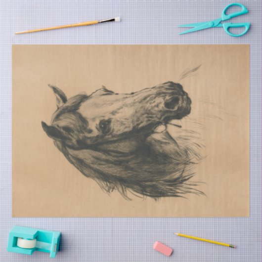 Pferdekopf (von Heywood Hardy) Seidenpapier (Basteln)