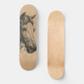 Pferdekopf (von Heywood Hardy) Skateboard (Vorderseite)