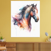 Pferdekopf Wall Art Leinwanddruck (Insitu (Wohnzimmer))