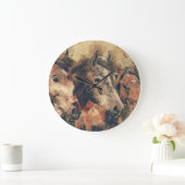 Pferdeköpfe Große Wanduhr (Zuhause)