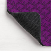 Pferdeköpfe in roter violetter Artdeco Mousepad (Ecke)