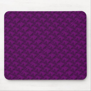 Pferdeköpfe in roter violetter Artdeco Mousepad