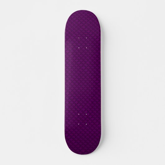 Pferdeköpfe in roter violetter Artdeco Skateboard (Vorne)