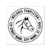 Pferdekopflinie Art NF Rücksendeadresse Permastempel (Design)