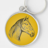 Pferdekopfportrait Schlüsselanhänger (Vorne)