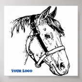 Pferdekopfposter Poster (Vorne)