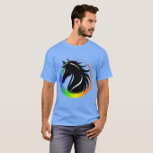Pferdekopfring lustig T-Shirt (Vorne ganz)