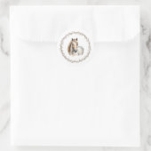 Pferdekranz-Geschenkaufkleber Runder Aufkleber (Tasche)