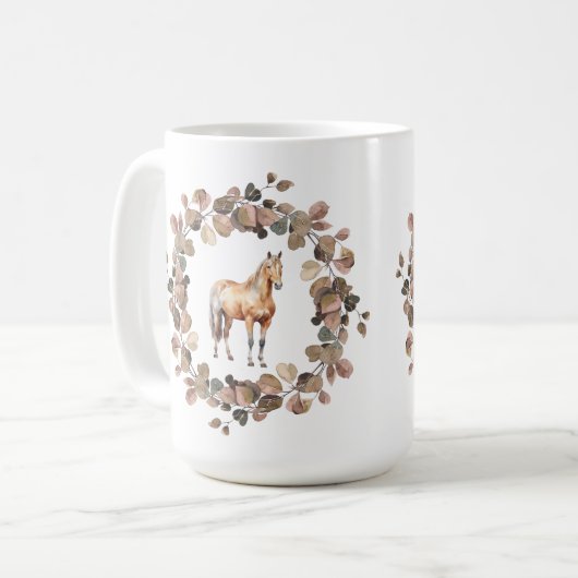 Pferdekranz Kaffeetasse (Vorderseite Links)