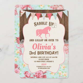 Pferdekraut Geburtstagsgröbchen Einladung