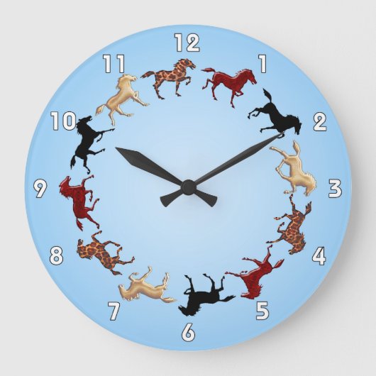 Pferdekreis 'rund um die Uhr (Vorderseite)