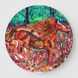 Pferdekunst - Designer Uhren - Kunst von D. Davids