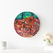 Pferdekunst - Designer Uhren - Kunst von D. Davids (Zuhause)