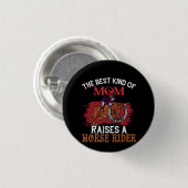 Pferdekunst die beste Mama Button (Vorne & Hinten)