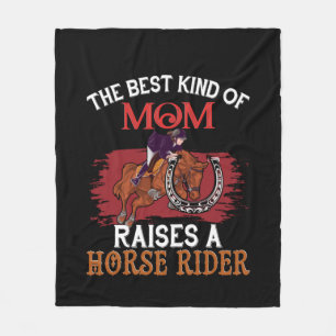 Pferdekunst die beste Mama Fleecedecke