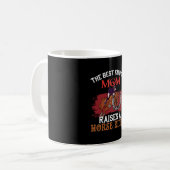 Pferdekunst die beste Mama Kaffeetasse (Vorderseite Links)